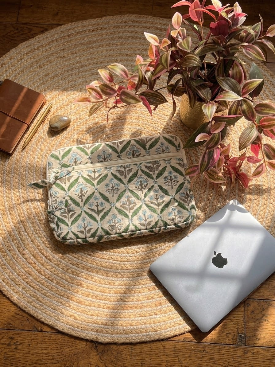 Azure Garden Laptop Cover
