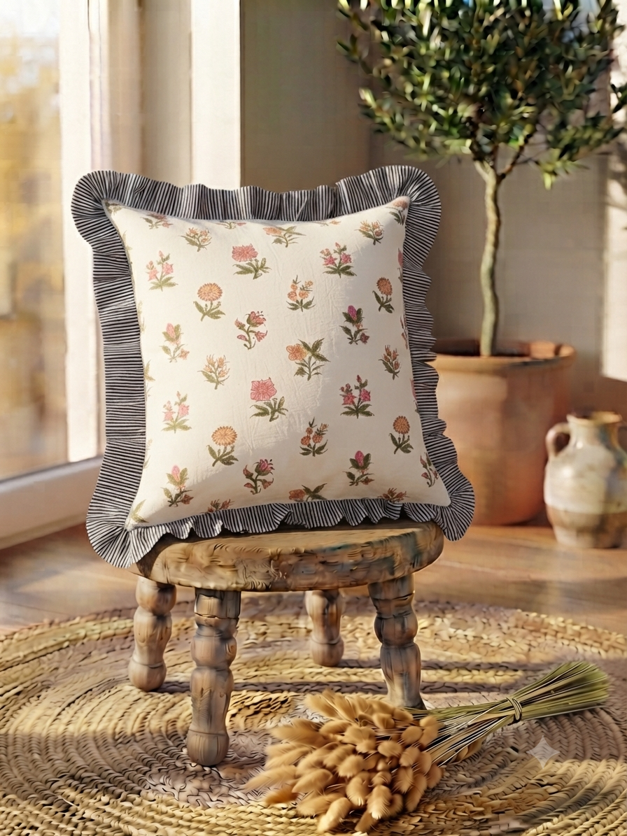 Vintage Rose Cushion Cover (20x20)