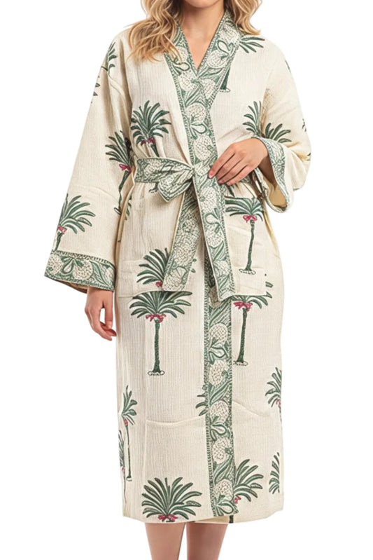 Emerald Palm Bathrobe