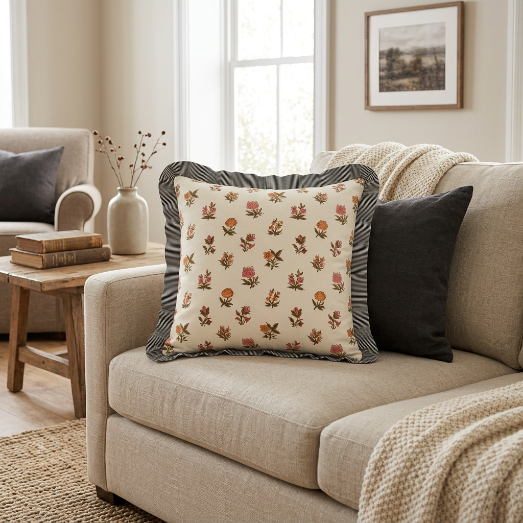 Vintage Rose Cushion Cover (20x20)