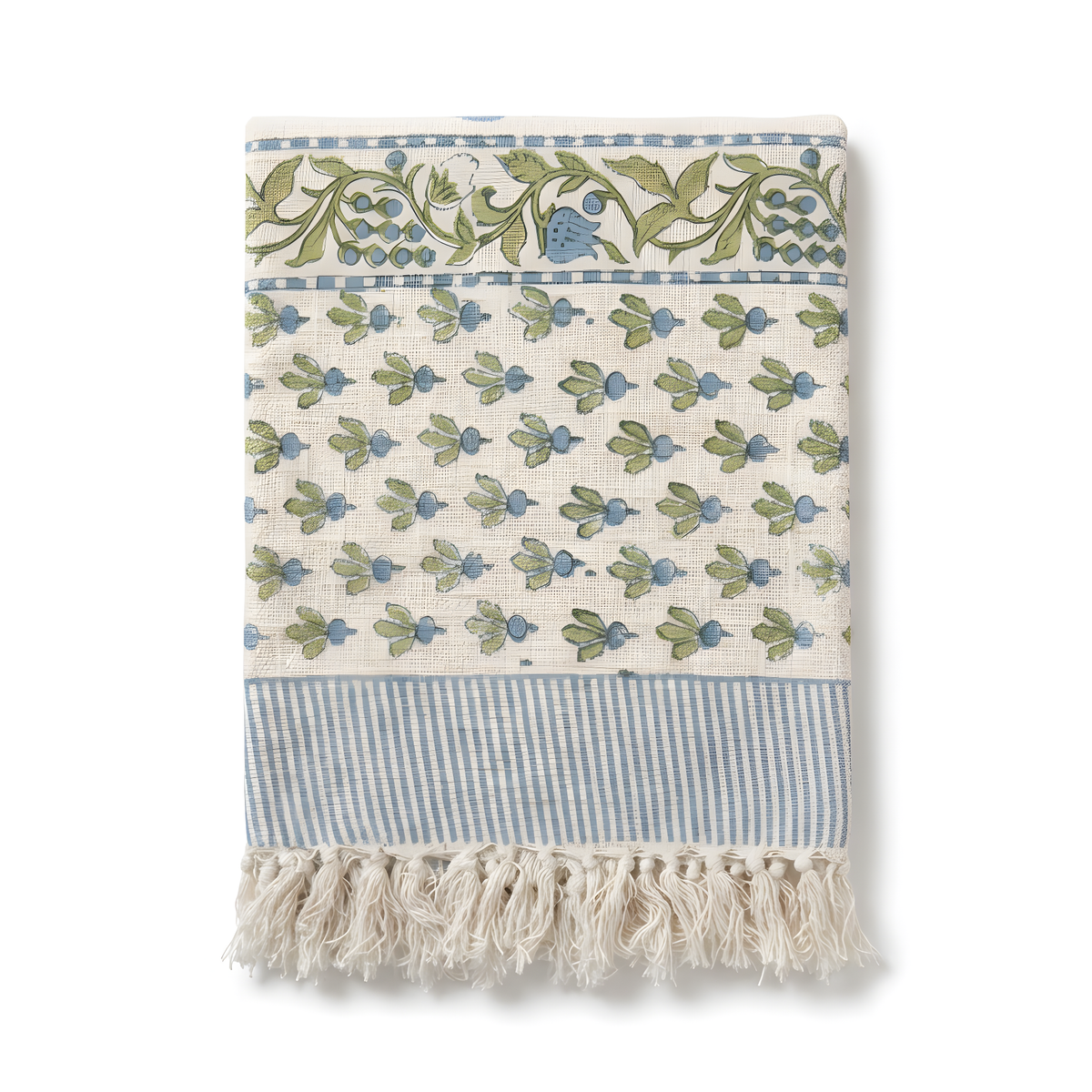 Indigo Bud Sofa Throws