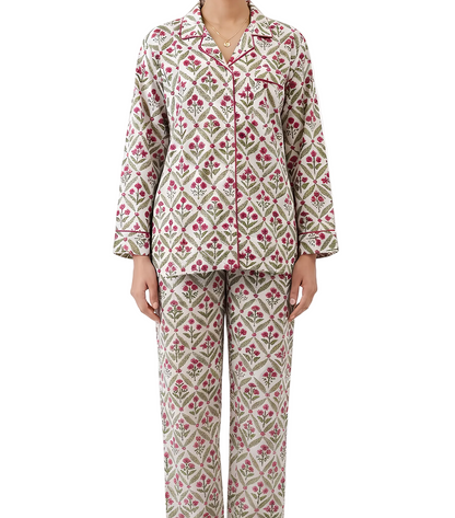 Golden Garnet Fullsleeve Pajama Set
