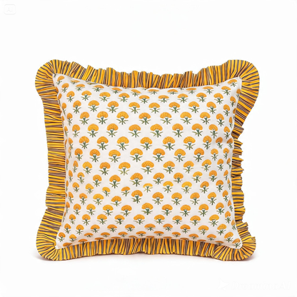 Golden Marigold Cushion Cover (20x20)