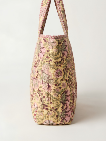 Amber Wine Tote Bag with Zip Closure