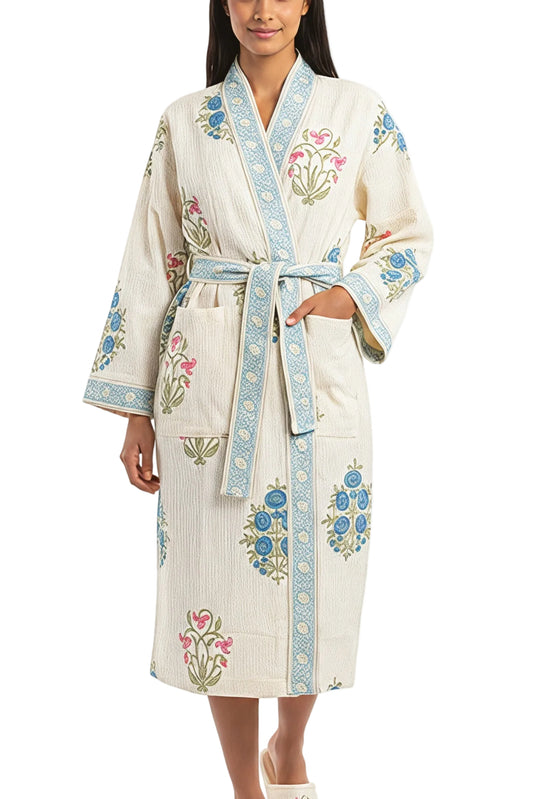 Indigo Wave Bathrobe