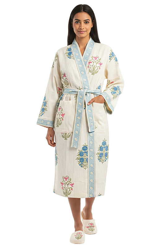 Indigo Wave Bathrobe