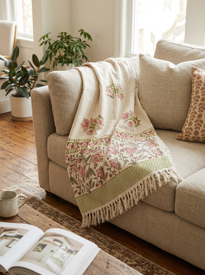 Merlot Meadow Sofa Throws