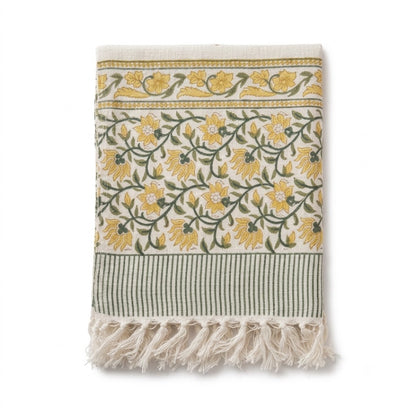 Gilded Petal Sofa Throws