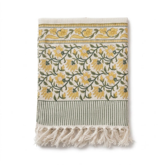Gilded Petal Sofa Throws